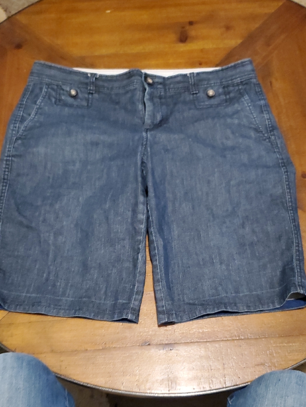 Dockers Women's Medium Blue Denim Bermuda Shorts